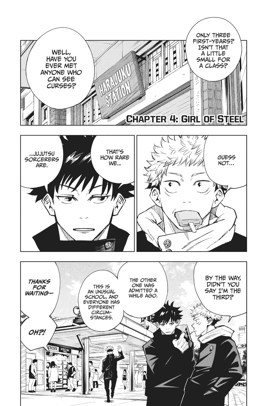 Jujutsu Kaisen chapter 4 page 1