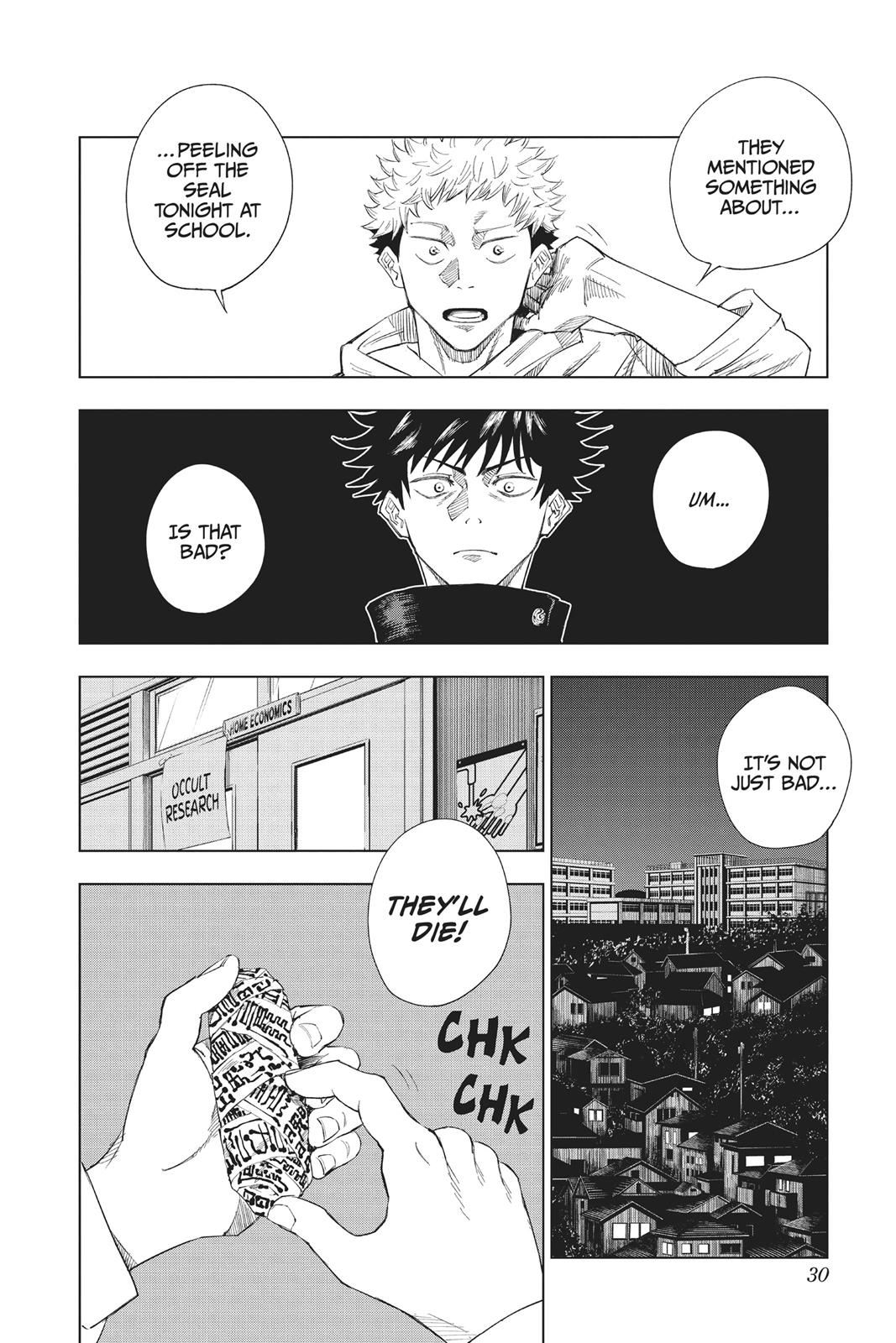 Jujutsu Kaisen chapter 1 page 30