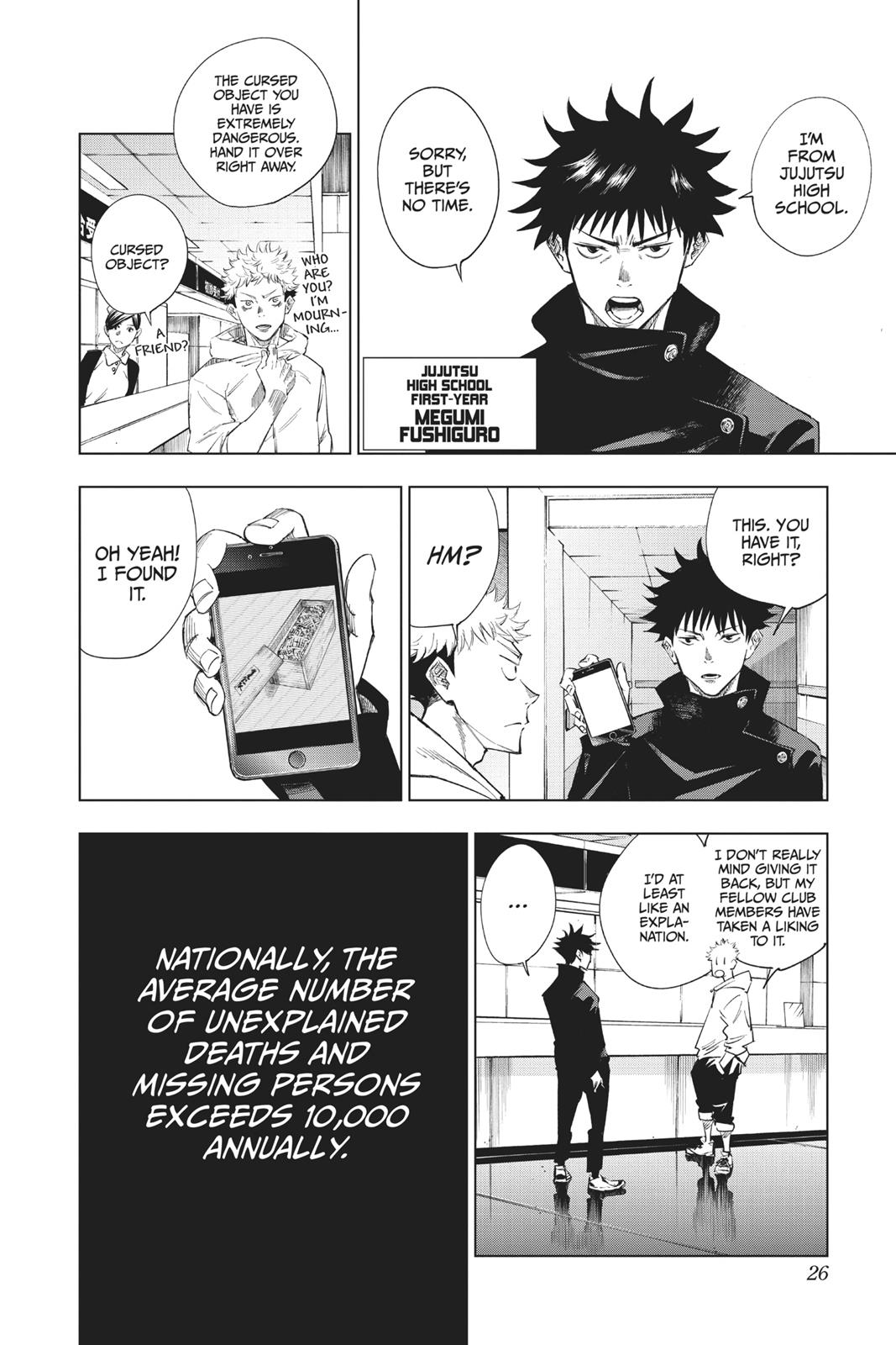Jujutsu Kaisen chapter 1 page 26